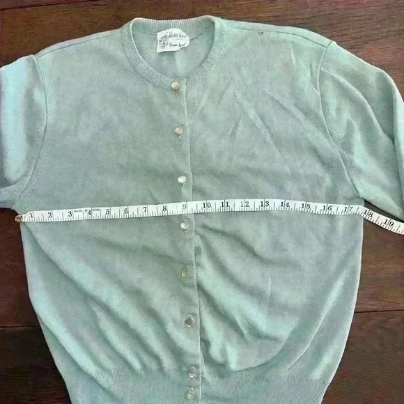 Vintage 1950’s/60’s Robin Egg Blue Cardigan - Picture 7 of 12